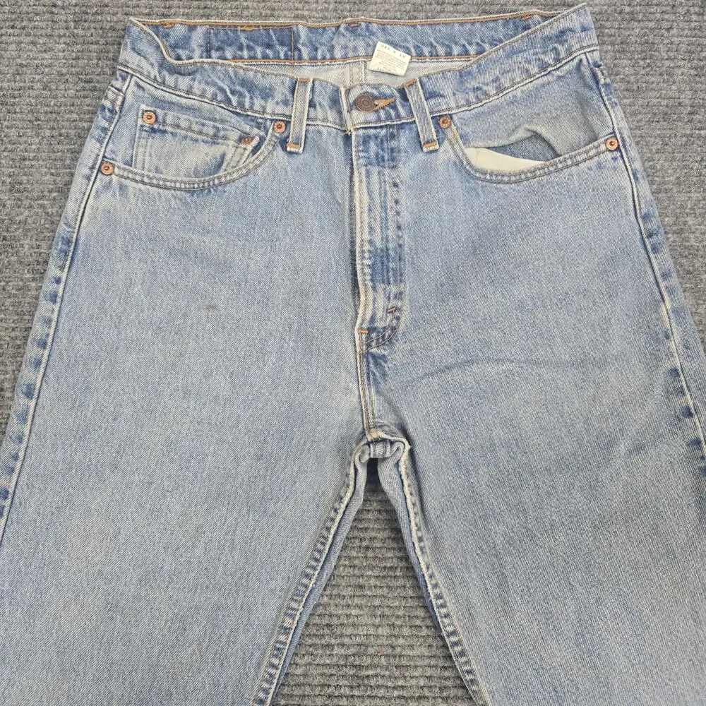 Vintage 90s Levi's 505 USA Made Jeans Tag 32x34 Measures 30x34 Light Wash USA